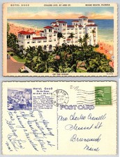 Hotel Good Collins Avenue at 43rd Street Miami Beach Florida Postcard BA187 picture