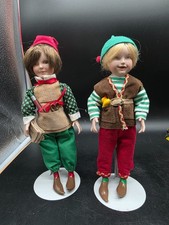 2 Elf Doll Paradise Galleries Premiere Edition Patricia Rose Stand Christmas 9