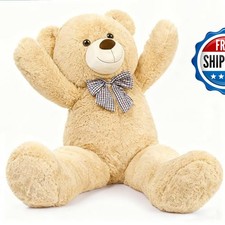 MorisMos Giant Teddy Bear 4 Feet 47 inch Brown Plush Stuffed Animal picture