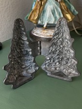 Hinged Pewter Antique Christmas Tree Ice Cream Mold Fr. Krauss’ Son #614 Rare picture