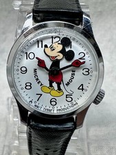 Vintage Bradley Mickey Mouse Nodding Head Swiss Watch working  picture