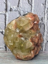 Natural Chocolate Calcite Crystal Cluster on Matrix India 605g Display Specimen picture