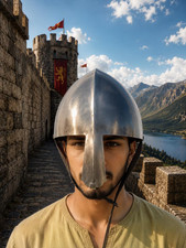 Medieval Nasal Helmet | Norman Knight Helmet | Viking Warrior Helmet | Steel Ree picture