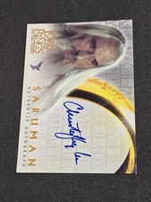2002 Topps Lord of the Rings Two Towers Christopher Lee Saruman Autograph Auto picture
