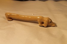 Vintage Long Weiner Dog Dachshund Porclean Figure 9-1/2 Inches picture