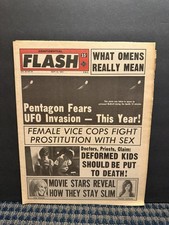 1974 Sept. 10th Confidential Flash Newspaper, UFO Invasion (VRN10B picture