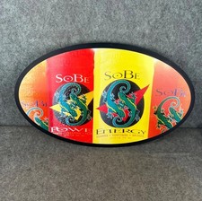 Vintage SoBe Power Energy Oval Advertisment Sign Convenience Store Display picture