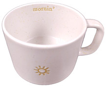 Speckled Black & Yellow Morning Glory 18oz Mug picture