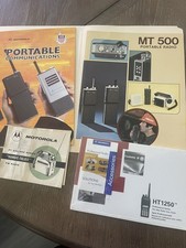 Motorola Portable Radio Brochures, Print Ads LOT - Vintage picture