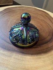 Amethyst Carnival Glass Candy Dish LID ONLY Vintage, RARE picture