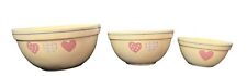 Auntie Em Collection Bowl Treasure Craft 1986 Heart Made In The USA- Set Of 3 picture