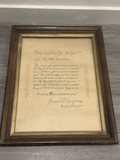 ANTIQUE 1948 Governor B C Robert Western Expeditionary Force Paper Original picture