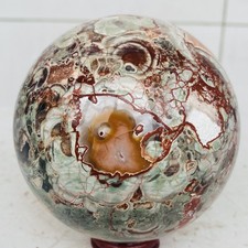 Natural Money agate Crystal Sphere Polishing ball Healing 1200g picture