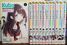 Kubo Won't Let Me Be Invisible manga Vol. 1-12 Complete set *NEW* English picture