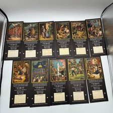 Vintage 1948 First National Bank of Boston Calendar Blotters Historical Set 10pc picture