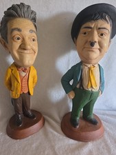Vintage 1971 Laurel and Hardy Chalkware Esco Productions Statues Figurines picture