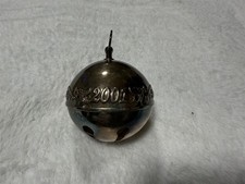 WALLACE SILVER PLATE 2001 SLEIGH BELL ORNAMENT picture