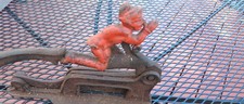 Vintage Brighton #3 Cast Iron Tobacco Cigar Cutter Elf Jester picture