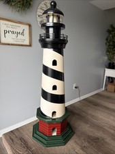 Heritage Mint Wooden Lighthouse 21.5” • Large Nautical Coastal Decor Collectible picture