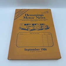 Hemmings Motor News September 1986 Antique Vintage Auto Magazine picture