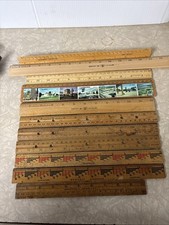 Lot of 11 Vintage Wooden Rulers Westcott, Gramercy, Falcon, American Pencil… picture