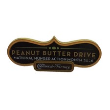 The Cheesecake Factory Peanut Butter Drive 2014 Lapel Pin / Hunger Action {L} picture