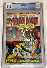 The Invincible Iron Man #55 Feb 1973 1st Appearance of Thanos & Drax CGC 3.5 picture