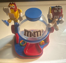 M&M's Candy Dispenser with Yellow & Red M&M Characters, Red/Blue, Clear picture