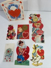 UNUSED Vintage Valentine Cards Lot of 8 - 1940’s / 1950's picture