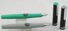 2 Pilot Love II Fountain Pen - 1 Grey, 1 Green - 1970's -New-Old-Stock In Boxes picture