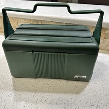 Vintage Stanley Aladdin Green Insulated Lunch Box Cooler - No Thermos - USA Made picture
