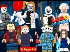 8x Horror Movie Custom Minifigures Lot Terrifier Art Clown Pennywise Michael Mye picture