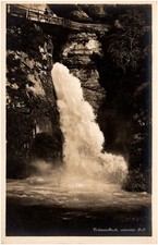 Trümmelbach Falls Bernese Oberland Switzerland Waterfall 1910s RPPC Postcard picture