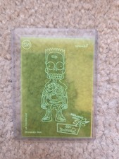 2000 Inkworks Simpsons Nuclear Neon N2 Bart Skeleton picture