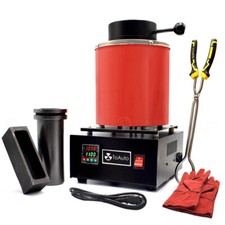 TOAUTO 3KG Digital Electric Melting Furnace Kit Metal Smelter Casting Ingot Mold picture