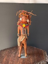 Vintage Turkana Beaded Wood Doll Figure Kenya East African Tribal Art 14