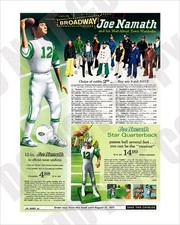 1970 Broadway Joe Namath Figure Mod-About Town Wardrobe Wards Catalog 8x10 Photo picture