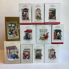 Hallmark Ornaments CHRISTMAS WINDOW Shop Lot Of 11 Club Box 2007-2013 2015-2017 picture
