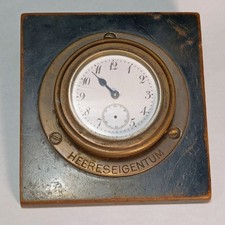 HEERESEIGENTUM 1915-1916 World War 1 German Army Communication Tower Clock WW1 picture