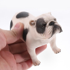 Collectible Figurine Bulldog Realistic Dog Lifelike Puppy Statue Decor Sculpture picture