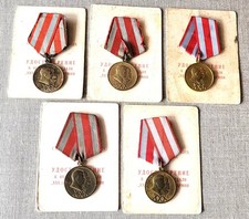 30 years of the Army and Navy Set of 5 USSR Soviet russian Military medals 1948 picture