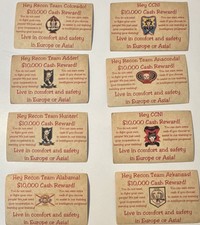 Vietnam War North Vietnamese Propaganda Card US Special Forces Circa 1960s Set 6 picture