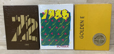 3 VINTAGE YEARBOOK HIGH SCHOOL 72, 73, & 1988 Illinois Bomber Golden E Crier picture