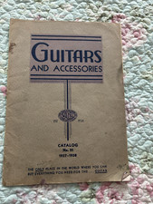 1937-1938 OAHU GUITARS AND ACCESORIES CATALOG picture