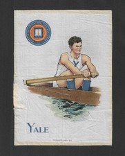 c1910s S21 Tobacco Silk - Large Athlete College Seal - Yale University - Rowing picture