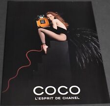 1992 Print Ad Coco LEsprit De Chanel Parfum Paris Fishnet Stockings Sexy Lady picture