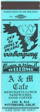 A & M Cafe-Pittsburg-Contra Costa County-Ca-California-Salesman Sample picture