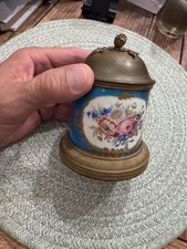 Vintage Sevres Style Porcelain Box W Lid picture