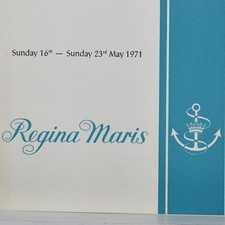 1971 Regina Maris Gardens Castle Cruise Restaurant Menu Scotland National Trust picture