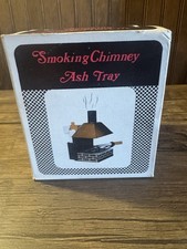 Vintage 1960s Smoking Chimney BBQ Grill Ashtray Japan Boxed 5396 picture